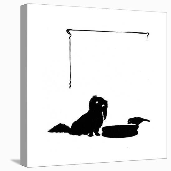 Koko the Pekinese Dog with Jack Sparrow-Mary Baker-Premier Image Canvas