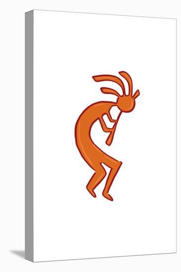 Kokopelli - Icon-Lantern Press-Stretched Canvas