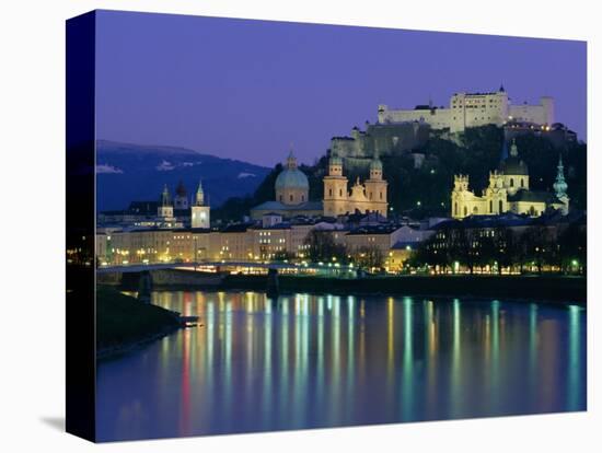 Kollegienkirche, Cathedral and Hohensalzburg Fortress, Salzburg, Austria, Europe-Gavin Hellier-Premier Image Canvas