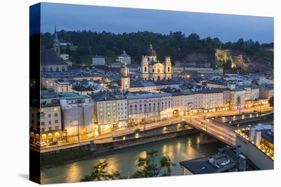 Kollegienkirche (Collegiate Church) at Dusk, Salzburg, Austria-Peter Adams-Premier Image Canvas