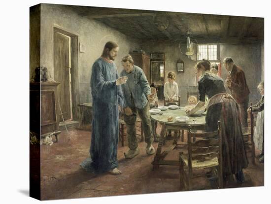 Komm Herr Jesu, Sei Unser Gast, 1885-Fritz von Uhde-Premier Image Canvas