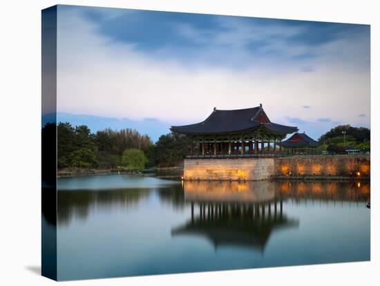 Korea, Gyeongsangbuk-Do, Gyeongju, Anapji Pond-Jane Sweeney-Premier Image Canvas