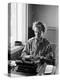 Korean War Correspondent Marguerite Higgins Typing Up a Story-Carl Mydans-Premier Image Canvas