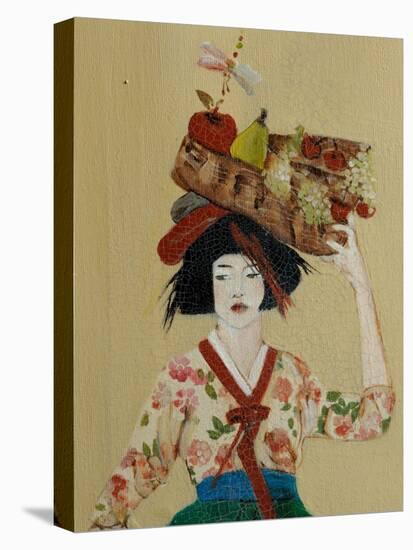 Korean Women with Basket of Fruit, 2016, Detail-Susan Adams-Premier Image Canvas