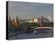 Kremlin View with Bolshoy Kameny Bridge, Kremlin, Moscow, Moscow Oblast, Russia-Walter Bibikow-Premier Image Canvas