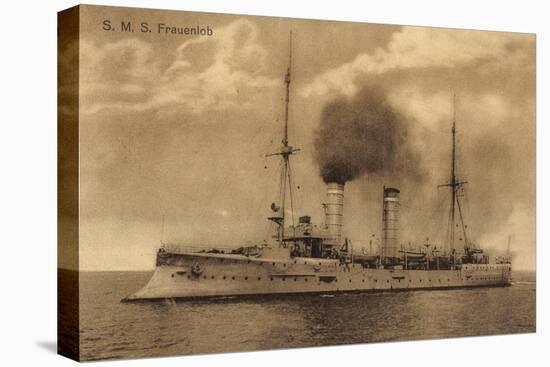 Kriegsschiffe, S.M.S. Frauenlob Auf See-null-Premier Image Canvas