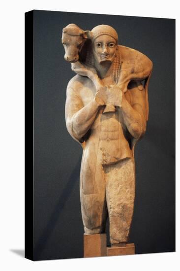 Kriophoros Figure, the Moschophoros or Calf-Bearer Sculpture, Greece-null-Premier Image Canvas
