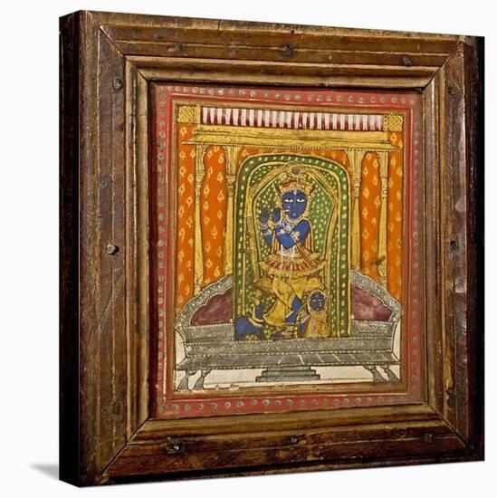 Krishna 19th Century Miniature Painting-Paul Stewart-Premier Image Canvas