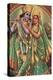 Krishna and Radha-null-Stretched Canvas