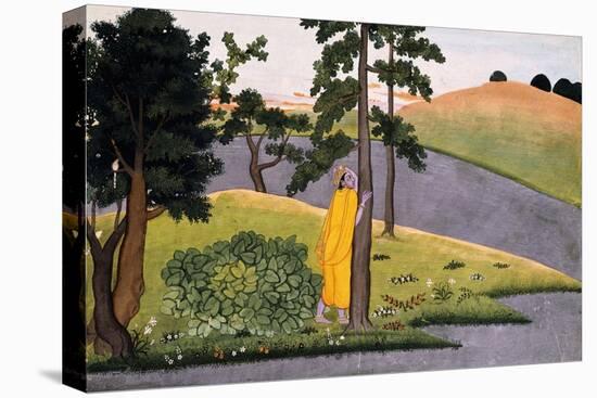 Krishna Leaning Against a Tree, Awaiting Radha, C.1780-null-Premier Image Canvas