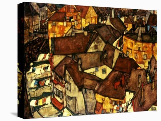 Krumau Town Cresent, 1915-Egon Schiele-Premier Image Canvas