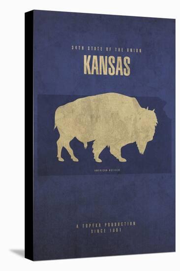 KS State Minimalist Posters-Red Atlas Designs-Premier Image Canvas