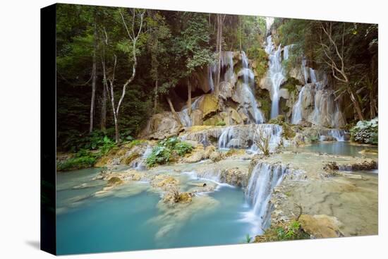 Kuang Si falls, Luang Prabang, Laos, Indochina, Southeast Asia-Jan Miracky-Premier Image Canvas