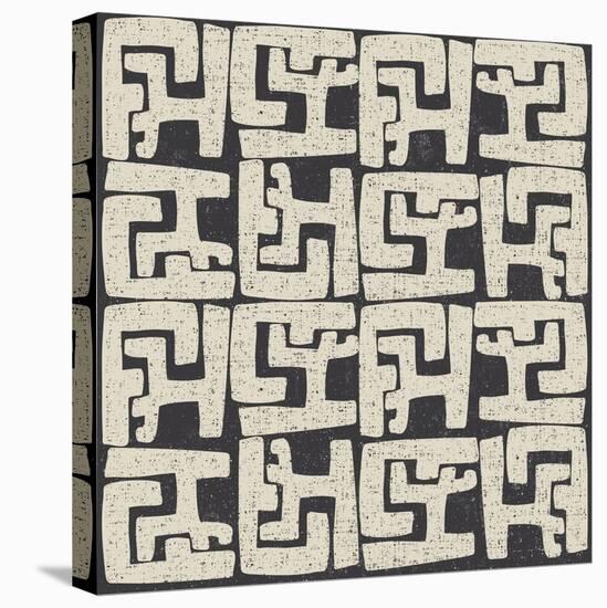 Kuba Play II Neutral-Cheryl Warrick-Stretched Canvas