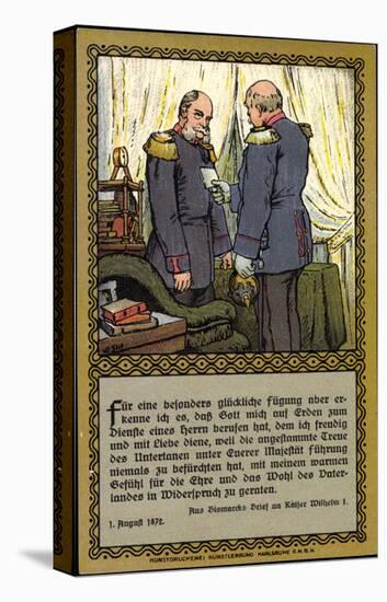 kunstler bismarck mit kaiser wilhelm i brief giclee print art com