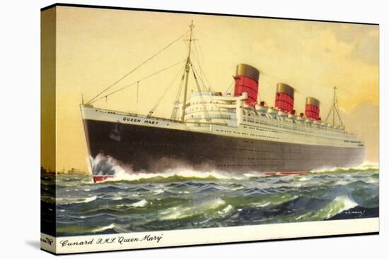 Künstler Cunard Line, R.M.S. Queen Mary, Huge Steamer-null-Premier Image Canvas