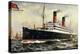 Künstler Cunard Line, S.S. Carmania, Dampfschiff-null-Premier Image Canvas
