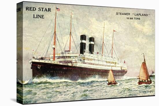 Künstler Red Star Line, Steamer Lapland, Dampfer-null-Premier Image Canvas