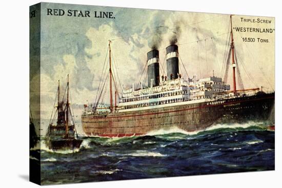 Künstler Red Star Line, Westernland, Steamer, Dampfer-null-Premier Image Canvas