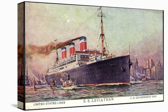 Künstler Stöwer, United States Lines, S.S. Leviathan-null-Premier Image Canvas