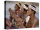 Kung Women Sing and Clap their Hands, They are San Hunter-Gatherers, Often Referred to as Bushmen-Nigel Pavitt-Premier Image Canvas