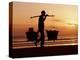 Kuta Beach, Local Vendor, Sunset, Bali, Indonesia-Steve Vidler-Premier Image Canvas