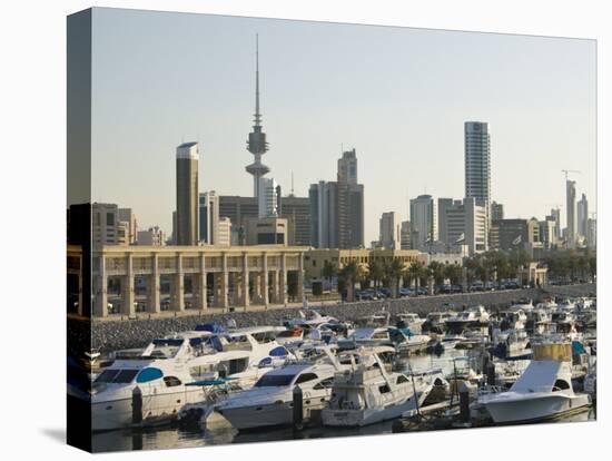 Kuwait City and Sharq Souk Marina, Kuwait-Walter Bibikow-Premier Image Canvas