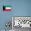 Kuwait Flag Design with Wood Patterning - Flags of the World Series-Philippe Hugonnard-Stretched Canvas displayed on a wall