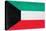 Kuwait Flag Design with Wood Patterning - Flags of the World Series-Philippe Hugonnard-Stretched Canvas