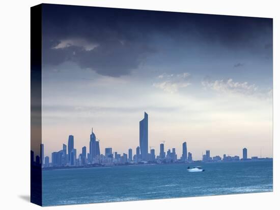 Kuwait, Kuwait City, Salmiya, Arabian Gulf and City Skyline Looking Towards Al Hamra Tower-Jane Sweeney-Premier Image Canvas