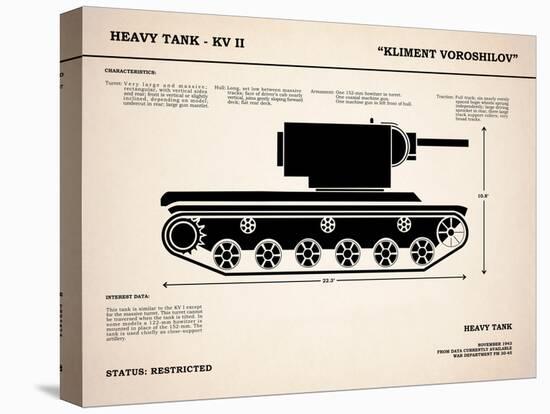 KV2 Heavy Tank-Mark Rogan-Stretched Canvas