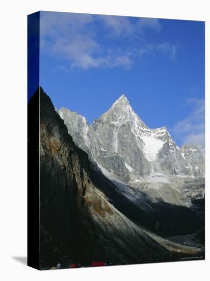 Kya Jo Ri Mountain from Machermo, Machermo, Himalayas, Nepal, Asia-Alison Wright-Premier Image Canvas