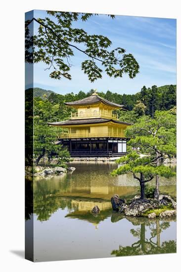 Kyoto, Japan. Kinkaku-Ji, Temple of the Golden Pavilion, also known as Rokuon-Ji-Miva Stock-Premier Image Canvas