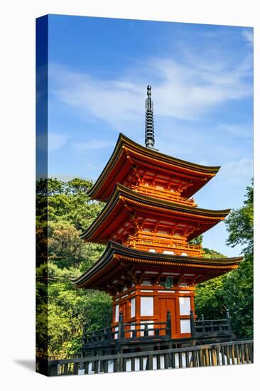 Kyoto, Japan. Three-storied pagoda at Taisan-ji Temple nearby Kiyomizu-dera Temple-Miva Stock-Premier Image Canvas