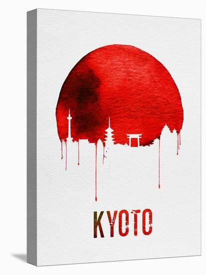 Kyoto Skyline Red-NaxArt-Stretched Canvas