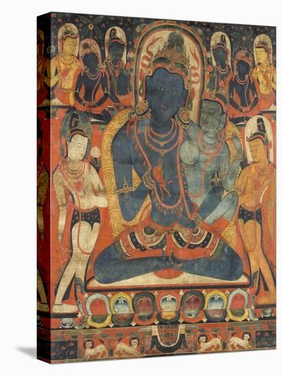 L'âdibuddha Vajrasattva (rDo-rje semsdpa') et sa parèdre-null-Premier Image Canvas