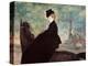 L'amazon or Portrait of Marie Lefebvre Riding a Horse 1875 (Oil on Canvas)-Edouard Manet-Premier Image Canvas