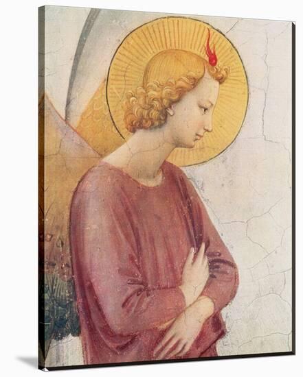 L'Angelo Annunziante, c.1387-1455 (detail)-Fra Angelico-Stretched Canvas