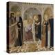L'Annonciation et quatre saints. Avec saint Jean-Baptiste, saint Antoine, sainte Catherine et-Cosimo Rosselli-Premier Image Canvas