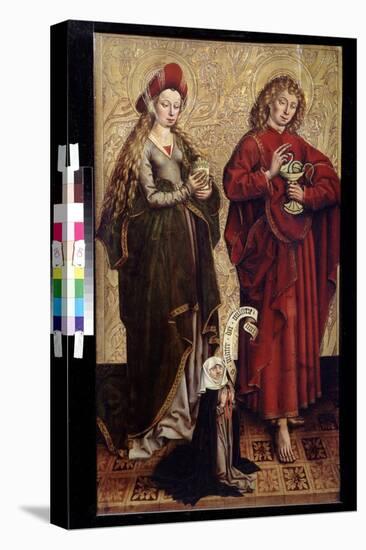 L'apotre Jean, Marie Madeleine Et La Donatrice (John the Apostle, Mary Magdalen and Donor). Peintur-Martin Schongauer-Premier Image Canvas