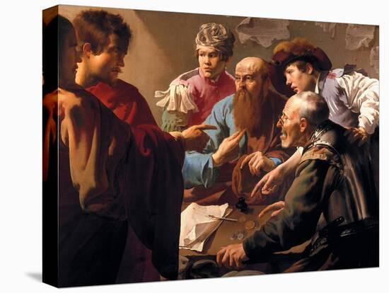 L'appel De Saint Matthieu (Mort En 61) (The Call of Saint Matthew). Represente Assis Au Bureau De L-Hendrick Jansz Terbrugghen-Premier Image Canvas