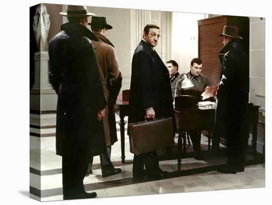 L' armee des Ombres by JeanPierreMelville with Lino Ventura, 1969 (d'apres JosephKessel) (photo)-null-Stretched Canvas