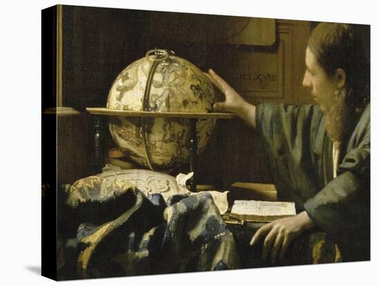 L'astronome dit aussi l'Astrologue-Johannes Vermeer-Premier Image Canvas