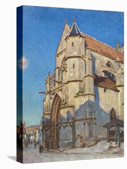 L'Eglise de Moret (le soir)-Alfred Sisley-Premier Image Canvas