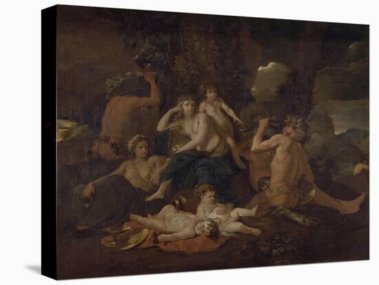 L'enfance de Bacchus-Nicolas Poussin-Premier Image Canvas