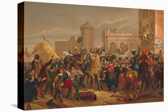 L'Entree D'Henri IV a Paris (The Entry of Henri IV into Pari), 1817-Francois Pascal Simon Gerard-Premier Image Canvas