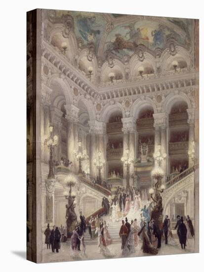 L'escalier de l'Opéra-Louis Beroud-Premier Image Canvas
