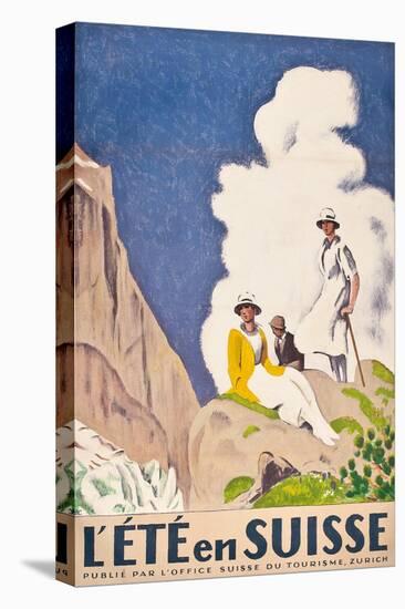 L'Ete En Suisse, Poster by the Swiss Office of Tourism, 1921-Emil Cardinaux-Premier Image Canvas