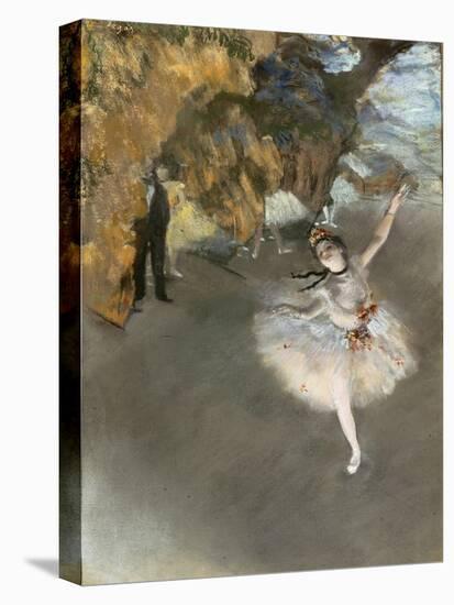 l'Etoile ou Danseuse sur scène-Edgar Degas-Premier Image Canvas