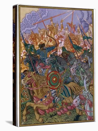 L'expulsion Du Khan Batou (Vers 1205-1255) (The Expulsion of Batu Khan). Batou, Chef Tartaro Mongol-Ivan Bilibin-Premier Image Canvas